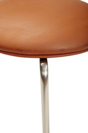 Hübsch Stack Hocker Nickel/Braun