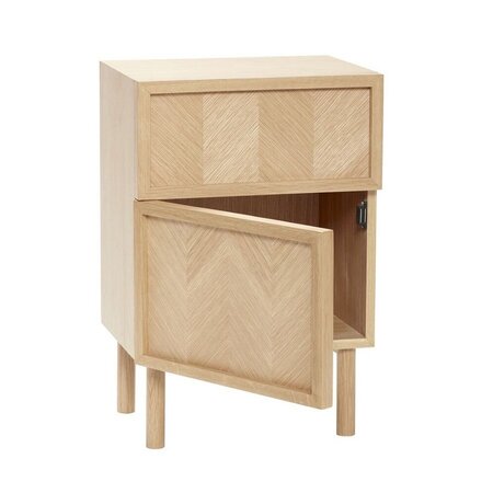 Huebsch Kommode Eiche Fsc Natur 40X30Xh60Cm