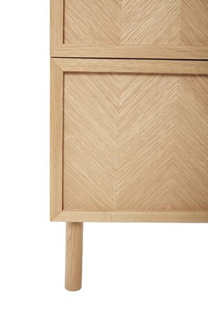 Huebsch Kommode Eiche Fsc Natur 40X30Xh60Cm