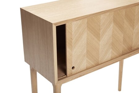 Huebsch Kommode Eiche Fsc Natur 90X35Xh90Cm