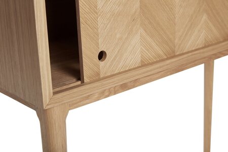 Huebsch Kommode Eiche Fsc Natur 90X35Xh90Cm
