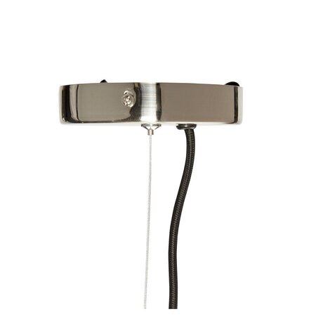 Huebsch Lampe Glas/Metall Klar/Nickel