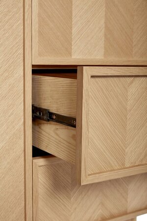 Huebsch Schrank Eiche Fsc Natur 100X52X180Cm