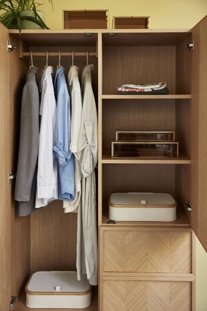 Huebsch Schrank Eiche Fsc Natur 100X52X180Cm
