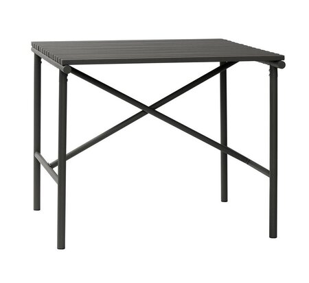 Huebsch Tisch Metall Schwarz 90X90Xh76Cm