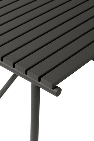 Huebsch Tisch Metall Schwarz 90X90Xh76Cm