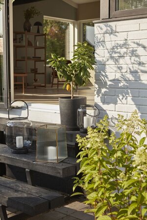 Huebsch Topf Schwarz 2Er Set