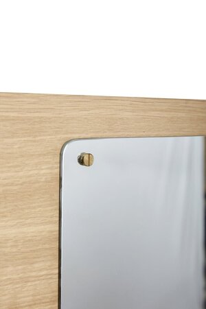 Huebsch Wandspiegel M Schwarzes Brett Eiche Natur