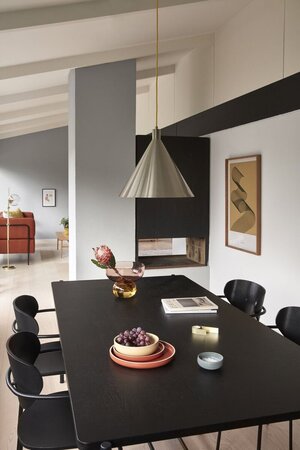 Huebsch Pendelleuchte Metall -  Nickel/Gelb