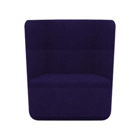 Softline A/S Softline Basket Sessel mit niedrigem Rücken Felt - 581 Eggplant