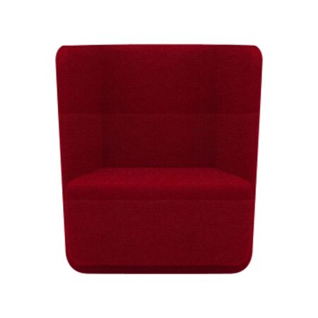 Softline A/S Softline Basket Sessel mit niedrigem Rücken Felt - 588 Red