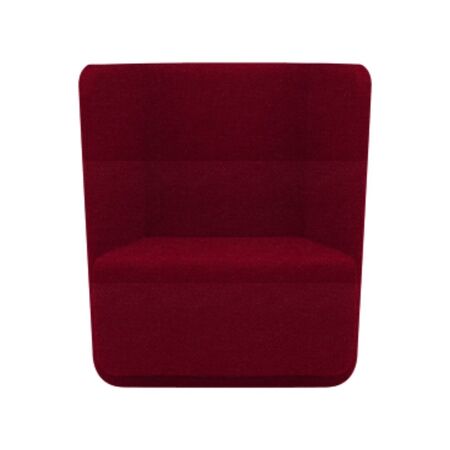 Softline A/S Softline Basket Sessel mit niedrigem Rücken Felt - 622 Rust Red