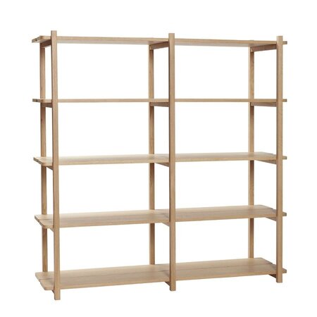 Huebsch Regal M/5 Fächer Eiche Fsc