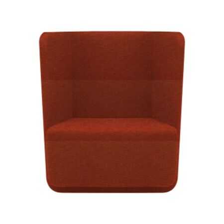 Softline A/S Softline Basket Sessel mit niedrigem Rücken Felt - 624 Orange