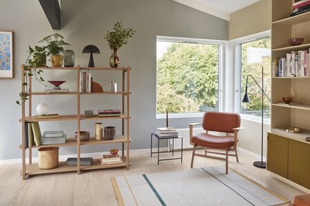 Huebsch Regal M/5 Fächer Eiche Fsc
