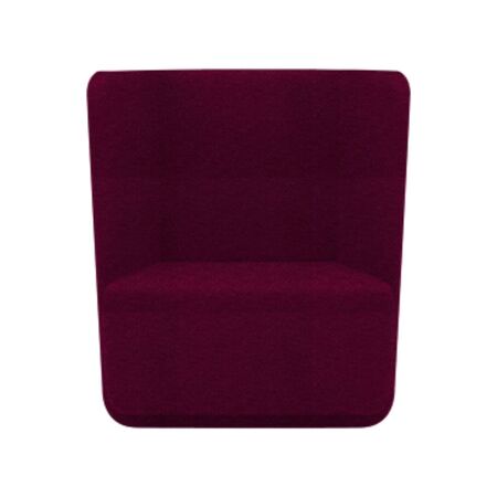 Softline A/S Softline Basket Sessel mit niedrigem Rücken Felt - 629 Berry