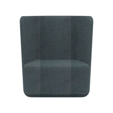 Softline A/S Softline Basket Sessel mit niedrigem Rücken Felt Melange - 292 Light Grey
