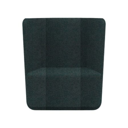 Softline A/S Softline Basket Sessel mit niedrigem Rücken Felt Melange - 293 Grey Green