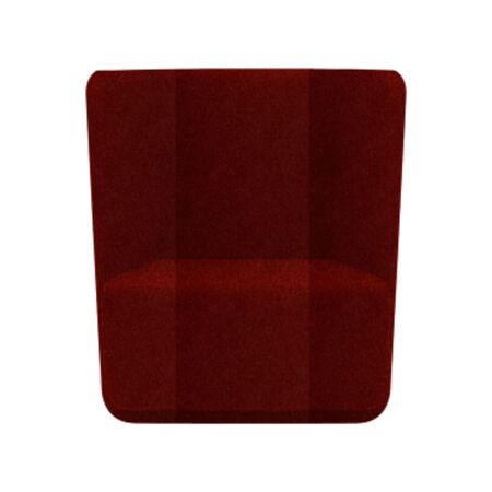 Softline A/S Softline Basket Sessel mit niedrigem Rücken Felt Melange - 297 Dark Red