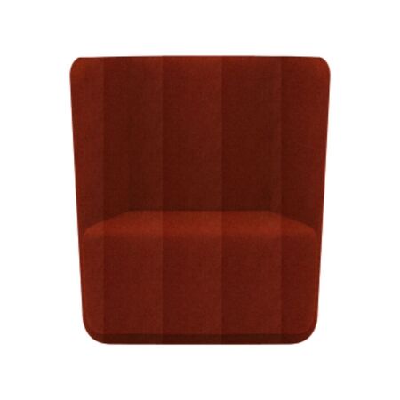 Softline A/S Softline Basket Sessel mit niedrigem Rücken Felt Melange - 298 Red