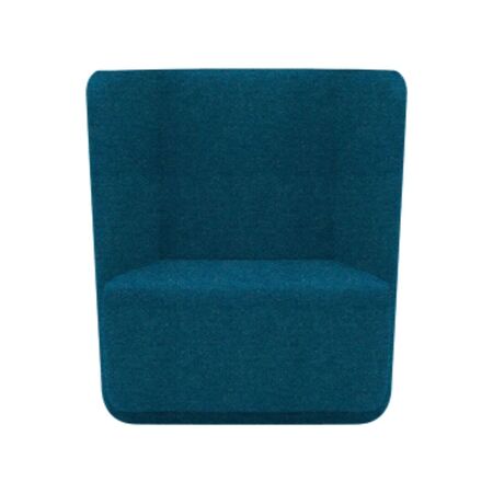 Softline A/S Softline Basket Sessel mit niedrigem Rücken Felt Melange - 582 Blue