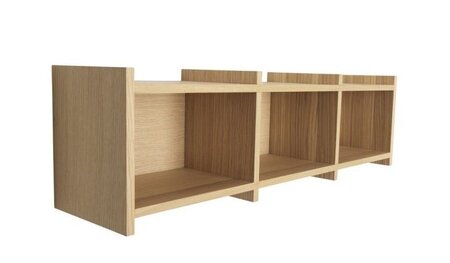 Huebsch Focal Shelf Unit Natural