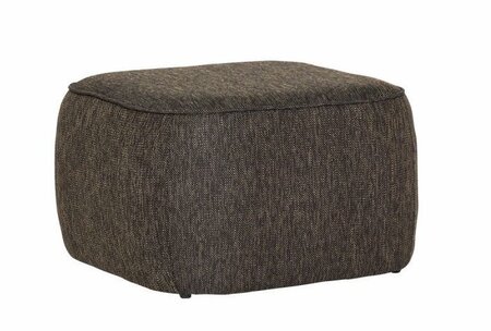 Huebsch Cube Pouf - Dark Brown