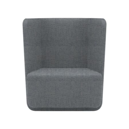 Softline A/S Softline Basket Sessel mit niedrigem Rücken Felt Melange - 612 Light Grey
