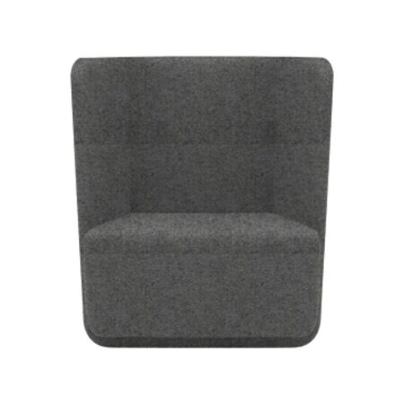 Softline A/S Softline Basket Sessel mit niedrigem Rücken Felt Melange - 620 Stone Grey