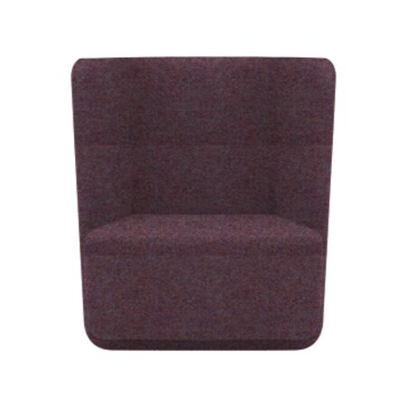 Softline A/S Softline Basket Sessel mit niedrigem Rücken Felt Melange - 640 Purple