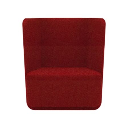 Softline A/S Softline Basket Sessel mit niedrigem Rücken Felt Melange - 650 Light Red