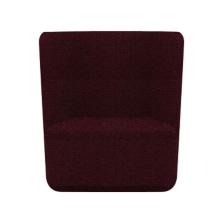Softline A/S Softline Basket Sessel mit niedrigem Rücken Felt Melange - 651 Eggplant