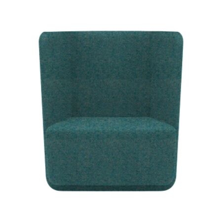 Softline A/S Softline Basket Sessel mit niedrigem Rücken Felt Melange - 652 Turquoise