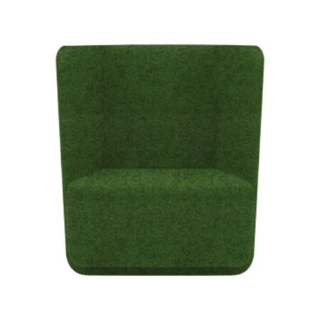 Softline A/S Softline Basket Sessel mit niedrigem Rücken Felt Melange - 848 Green