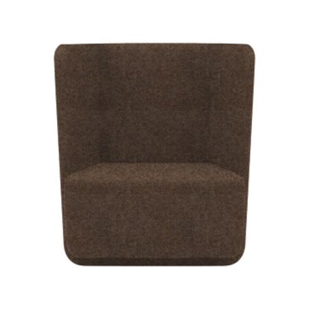 Softline A/S Softline Basket Sessel mit niedrigem Rücken Felt Melange - 849 Light Brown