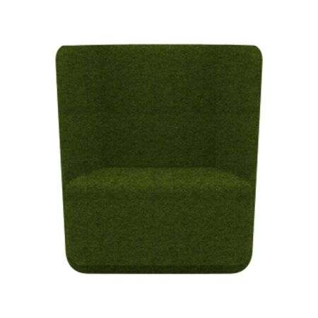 Softline A/S Softline Basket Sessel mit niedrigem Rücken Felt Melange - 855 Olive