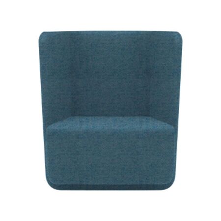 Softline A/S Softline Basket Sessel mit niedrigem Rücken Felt Melange - 858 Sky Blue