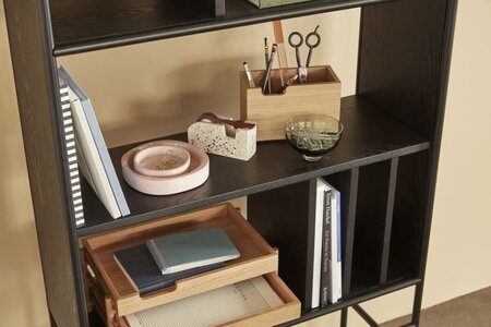 Huebsch Divide Shelf Unit Black