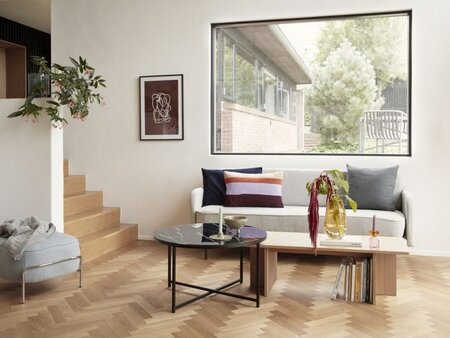 Huebsch Kumo Pouf Light blue