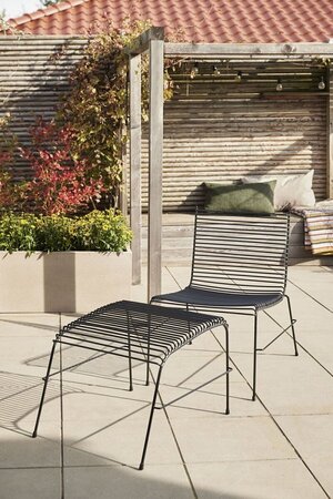 Hübsch String Loungestuhl Schwarz