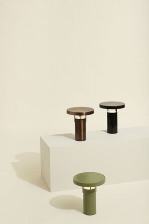 Huebsch Bringme Table Lamp Burnished Brass