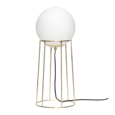 Huebsch Balance Lamp Large Brass/White - ø25xh60 cm