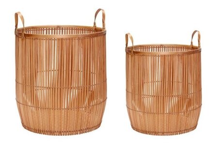 Huebsch Vantage Baskets Large Natural (set of 2)