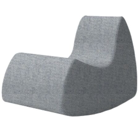 Softline A/S Softline Grand Prix Schaukelsessel Felt Melange - 612 Light Grey