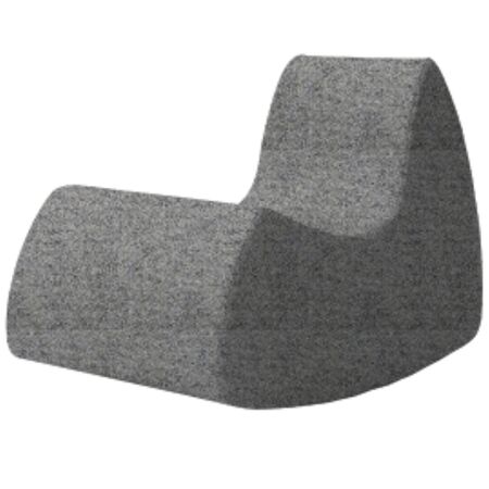 Softline A/S Softline Grand Prix Schaukelsessel Felt Melange - 620 Stone Grey