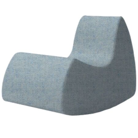 Softline A/S Softline Grand Prix Schaukelsessel Felt Melange - 641 Light Blue