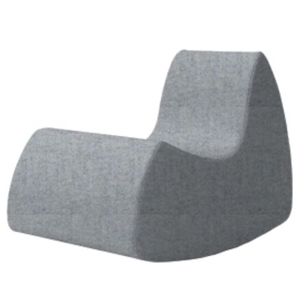 Softline A/S Softline Grand Prix XL Schaukelsessel Felt Melange - 612 Light Grey