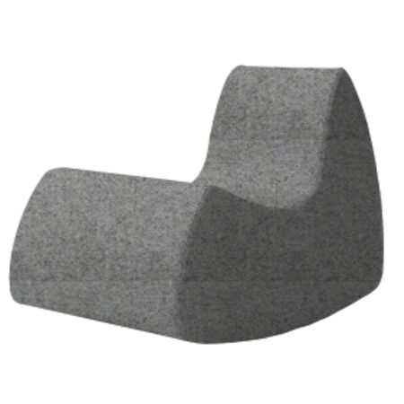 Softline A/S Softline Grand Prix XL Schaukelsessel Felt Melange - 620 Stone Grey