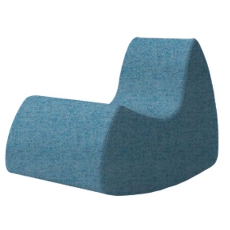 Softline A/S Softline Grand Prix XL Schaukelsessel Felt Melange - 858 Sky Blue
