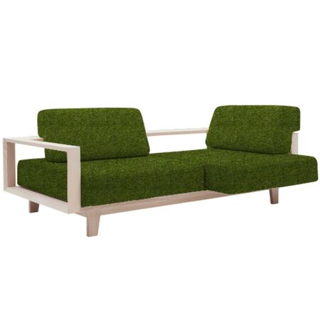 Softline A/S Softline Wood Schlafsofa / Sofa Felt Melange - 855 Olive